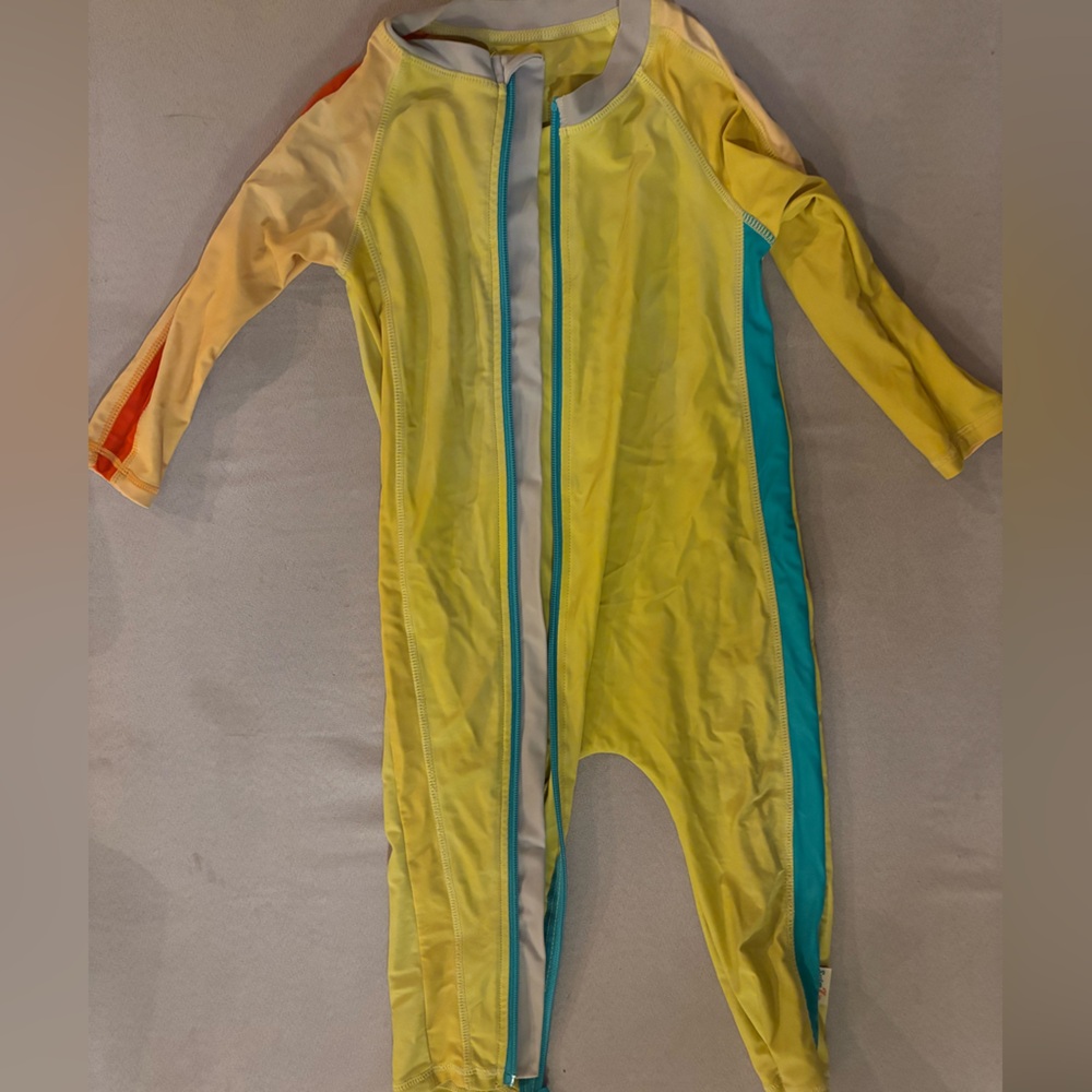 SwimZip ColorBlock SPF Swimsuit - 2T